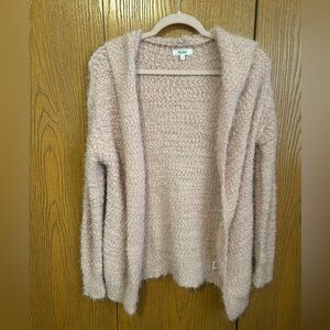 Light pink fuzzy cardigan